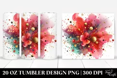 Colorful Watercolor Particles with Small Golden Foil | 20 oz Product Image 1