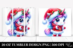 Santa Unicorn Tumbler Product Image 1