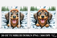 Funny Dachshund Smiling | 20 oz Tumbler Product Image 1
