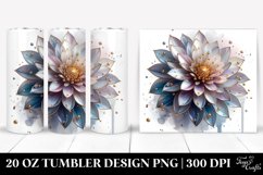 20 Oz Tumbler Sublimation | Shiny Dahlia Product Image 1