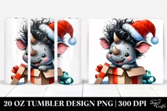 Enthusiastic Rhino, High-Res 20 Oz Tumbler Product Image 1