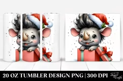 Enthusiastic Rhino, High-Res 20 Oz Tumbler Product Image 1
