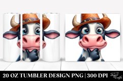 Funny Cow Portrait with Goofy Smile | 20 oz Tumbler Product Image 1