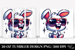 Silly Rabbit with Sunglasses 20 Oz Tumbler Product Image 1
