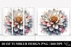 20 Oz Tumbler Sublimation | Shiny Dahlia Product Image 1
