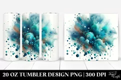 Colorful Cyan Particles | 20 oz Tumbler Product Image 1