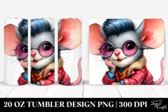 Cute Baby Mouse Posing Like a Model | 20 oz Tumbler Product Image 1