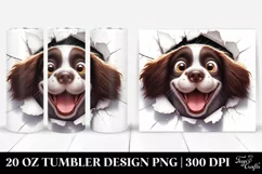 Cute Crazy English Springer Spaniel | 20 Oz Tumbler Product Image 1