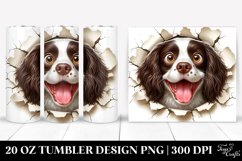 Cute Crazy English Springer Spaniel | 20 Oz Tumbler Product Image 1