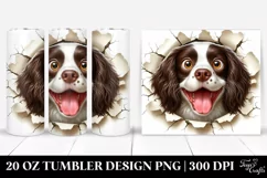 Cute Crazy English Springer Spaniel | 20 Oz Tumbler Product Image 1