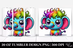 Crazy Baby Elephant | 20 Oz Tumbler Product Image 1