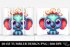 Crazy Baby Elephant | 20 Oz Tumbler Product Image 1