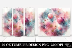 Colorful PINkish Glittery Background | 20 Oz Tumbler Product Image 1