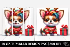 Vibrant Cute Chihuahua 20 Oz Tumbler Product Image 1