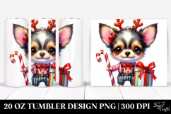 Vibrant Cute Chihuahua 20 Oz Tumbler Product Image 1