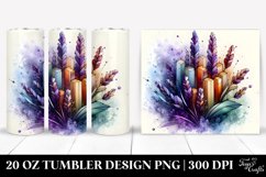 Abstract Wooden Stained Lavender | 20 oz Tumbler Product Image 1