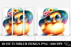 Colorful Baby Duck | 20 Oz Tumbler Product Image 1