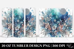 Colorful Blueish Gliterry Background | 20 oz Tumbler Product Image 1