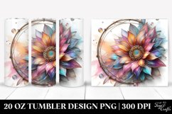 Abstract Shiny Sunflower Tumbler | 20 oz Tumbler Product Image 1