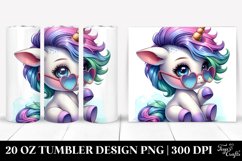 Cute Baby Unicorn Drawing | 20 oz Tumbler Product Image 1