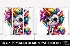 Cute Baby Unicorn Drawing | 20 oz Tumbler Product Image 1