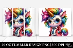 Cute Baby Unicorn Drawing | 20 oz Tumbler Product Image 1