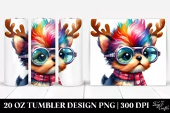 Colorful Cute Puppy 20 Oz Tumbler Product Image 1