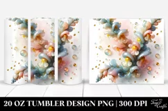 Abstract Pastel Snapdragon Art 20 Oz Tumbler Product Image 1