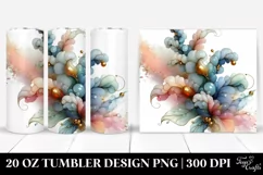 Abstract Pastel Snapdragon Art 20 Oz Tumbler Product Image 1