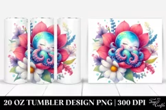 Colorful Baby Octopus | 20 oz Tumbler Product Image 1