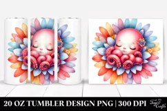 Colorful Baby Octopus | 20 oz Tumbler Product Image 1
