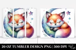 Colorful Cute Baby Fox | 20 Oz Tumbler Product Image 1