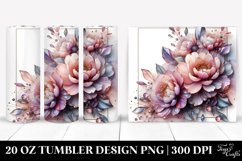 Glossy Peonies Tumbler Product Image 1