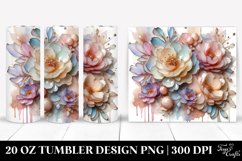 Abstract Peonies Tumbler | 20 oz Tumbler Product Image 1