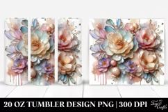 Abstract Peonies Tumbler | 20 oz Tumbler Product Image 1