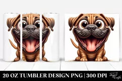Funny Crazy Bullmastiff | 20 Oz Tumbler Product Image 1