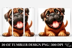 Funny Crazy Bullmastiff | 20 Oz Tumbler Product Image 1