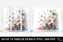 Abstract Pastel Narcissus Art 20 Oz Tumbler Product Image 1