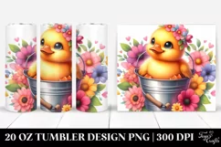 Colorful Smiling Baby Duckling | 20 Oz Tumbler Product Image 1