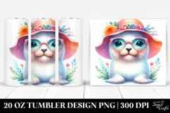 Colorful Baby Seal | 20 Oz Tumbler Product Image 1