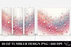 Colorful PINkish Glittery Background | 20 Oz Tumbler Product Image 1