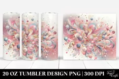 Colorful PINkish Gliterry Background | 20 Oz Tumbler Product Image 1
