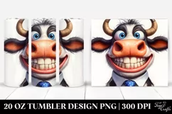 Crazy Funny Cow Portrait with Big Goofy Smile Product Image 1