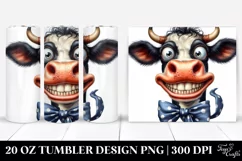 Crazy Funny Cow Portrait with Big Goofy Smile Product Image 1