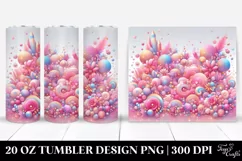 Colorful PINkish Gliterry Background | 20 Oz Tumbler Product Image 1