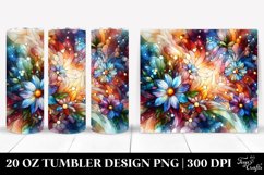 Colorful Small Stained Cosmos | 20 oz Tumbler Product Image 1