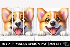 Cute Crazy Pembroke Welsh Corgi | 20 Oz Tumbler Product Image 1