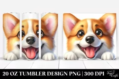 Cute Crazy Pembroke Welsh Corgi | 20 Oz Tumbler Product Image 1