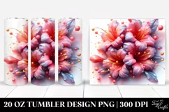 Abstract Glossy Candy Azalea. 20 Oz Tumbler Design Product Image 1
