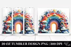Colorful Whimsical Rainbow | 20 Oz Tumbler Product Image 1